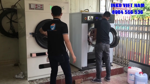 Chạy thử máy giặt máy sấy công nghiệp 25kg